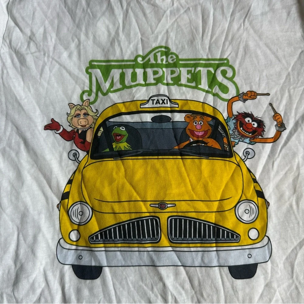 Kate Spade Muppets Taxi T Shirt Tee White XS Kermit Miss Piggy Fozzie Animal